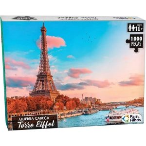 Quebra-Cabeça Torre Eiffel 1000 Peças - Pais e Filhos 10775