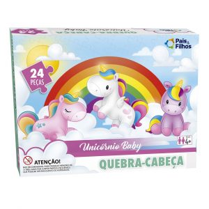 Quebra-Cabeça Unicórnio Baby 24 Peças - Pais & Filhos 2157