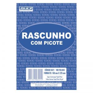 RASCUNHO COM PICOTE GRAMPO SAO DOMINGOS 100FLS 160X225 6421