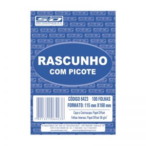 RASCUNHO SULFITE PICOTE 115X160 SAO DOMINGOS 100FLS PCT20 6423