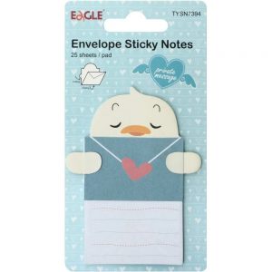 Recado Adesivo Envelope Sticky Notes Pato 100 x 75mm c/ 15 Fls - Eagle