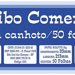 Recibo Comercial Com Canhoto 50Fls Tamoio
