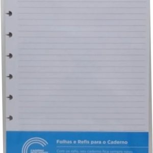 Refil Caderno Inteligente Linha Branca Medio 30fls Cirm3015