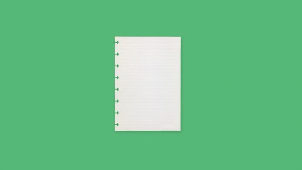 Refil Caderno Inteligente Linhas Brancas A5 Pautado 90g 50 Folhas CIRA2018