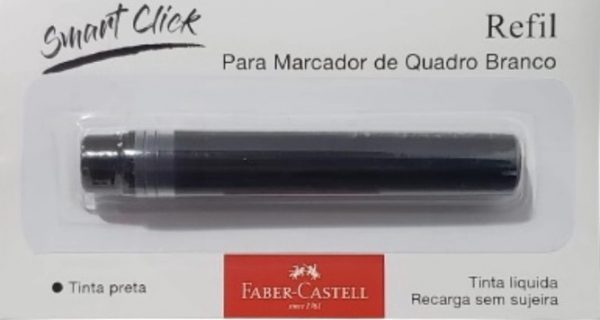 Refíl Quadro Branco Faber Castell Smart Click Preto SM/RFMIX