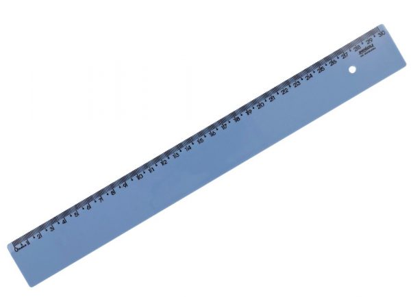 Regua 30cm New Line Acrilica Azul Pastel Waleu