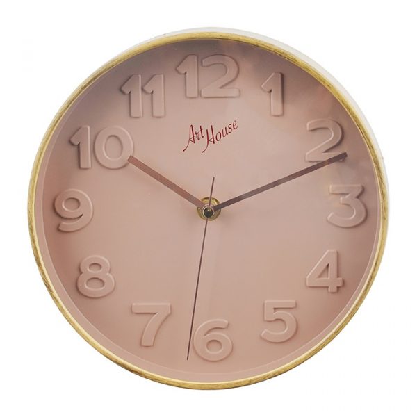 Relógio De Parede Redondo Moderno Nude Sortidos 25cm - Art House ZGF557