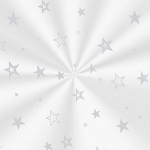 Saco Presente 10x14 Incolor Decorado Estrela Prata Cromus Avulso