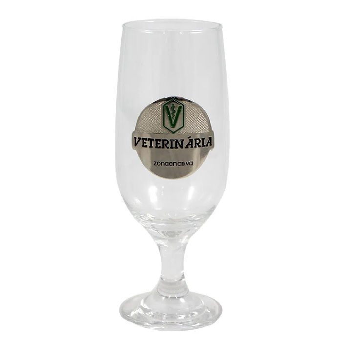 Taça Brasão Profissão Veterinária 400ml Zona Criativa 10023042