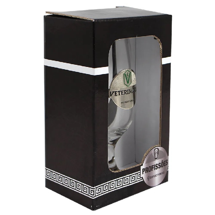Taça Brasão Profissão Veterinária 400ml Zona Criativa 10023042
