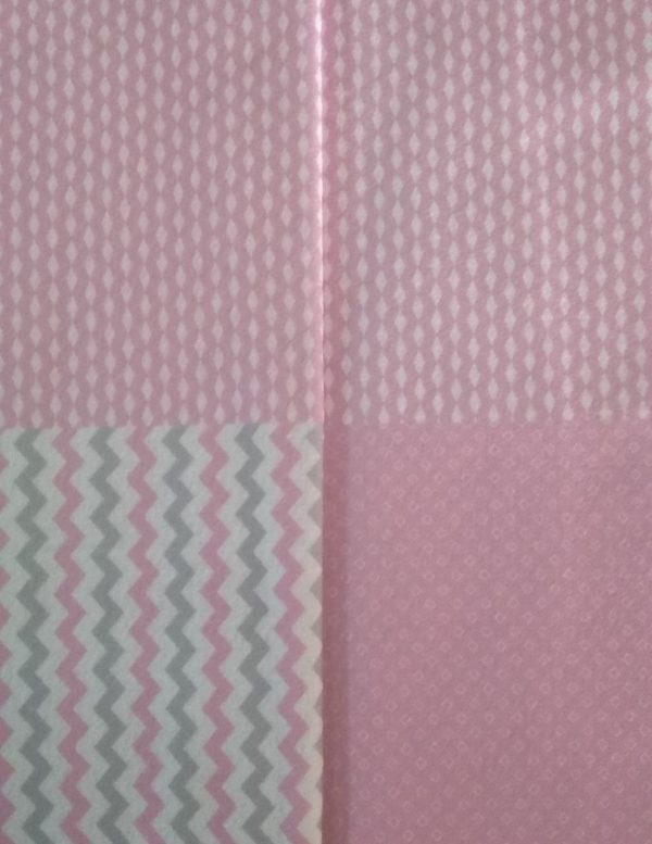 TECIDO ESTAMPADO FELTRO COMPOSE CHEVRON ROSA 1,40M LARGURA X 0,50M COMPRIMENTO