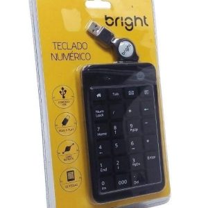 TECLADO BRIGHT NUMERICO USB RETRATIL 0134