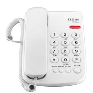 Telefone Com Fio Elgin Branco TCF200B