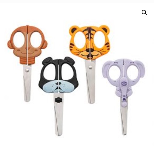 TESOURA ESCOLAR MOLIN ANIMAL PLANET 13CM CX20 22816