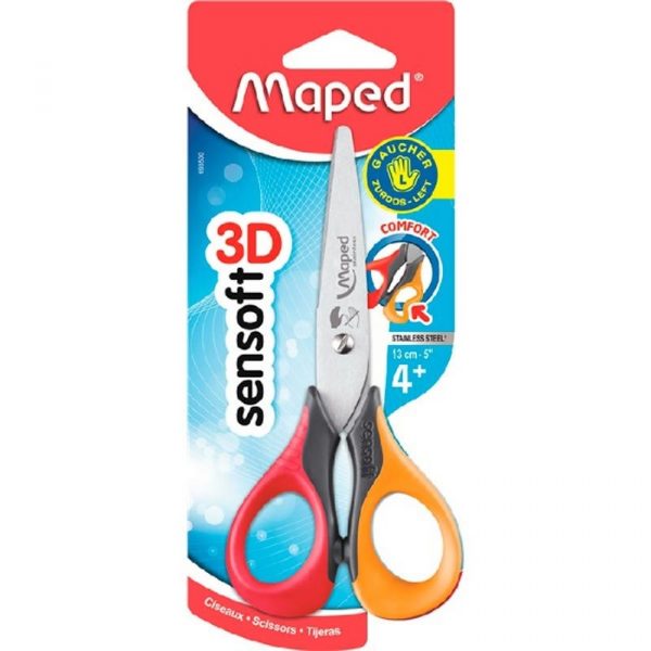 Tesoura Maped Para Canhoto Sensoft 3D 13cm 693500