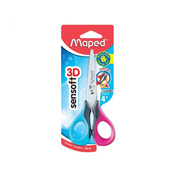 Tesoura Maped Para Canhoto Sensoft 3D 13cm 693500