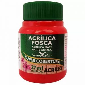 Tinta Acrilica Acrilex Fosca Vermelho Fogo 507 37ml 03540