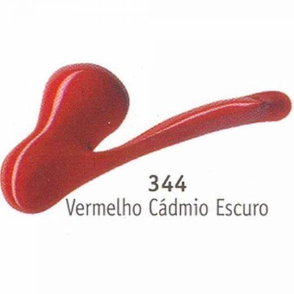 Tinta Acrílica Acrilex Vermelho Cadmio Escuro 20ml 344