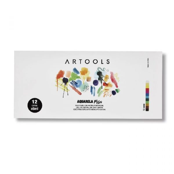 Tinta Aquarela Em Bisnaga Tris Artools 12 Cores Pigmento Natural 610610