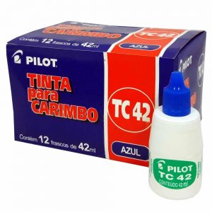TINTA CARIMBO PILOT TC42 42ML AZUL CX12