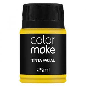 Tinta Facial Líquida 25ml Amarelo Colormake 1300