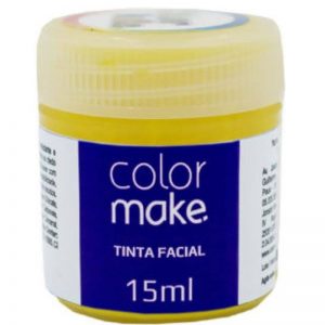 Tinta Facial Líquida Amarelo 15ml - Colormake