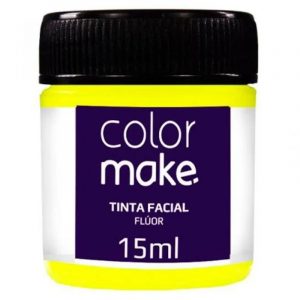 Tinta Facial Líquida Fluor Amarelo 15ml - Colormake