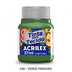 Tinta para Tecido Acrilex Fosca Verde Pinheiro 546 37ml 04140