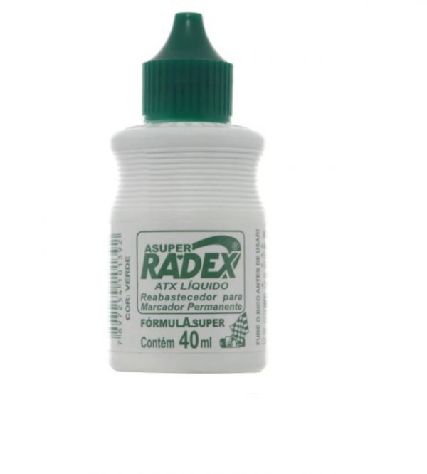 Tinta Pincel Marcador Permanente 40ml Verde Radex Atx1774 C/12 Unidades