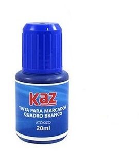 Tinta Pincel Quadro Branco 20ml Azul Kaz KZ204AZ
