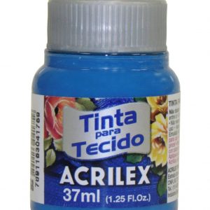 TINTA TECIDO ACRILEX AZUL CERULEO 568 37ML
