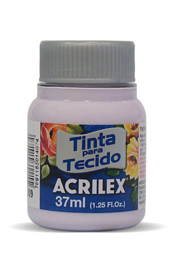 TINTA TECIDO ACRILEX LILAS BEBE 809 37ML