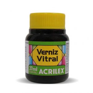 Verniz Vitral Acrilex Verde Folha 37ml c/ 6 unidades